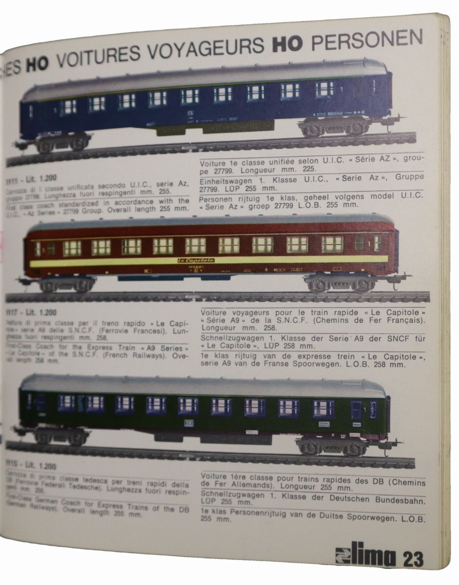 Lima - Catalogo dei Treni Elettrici in Miniatura