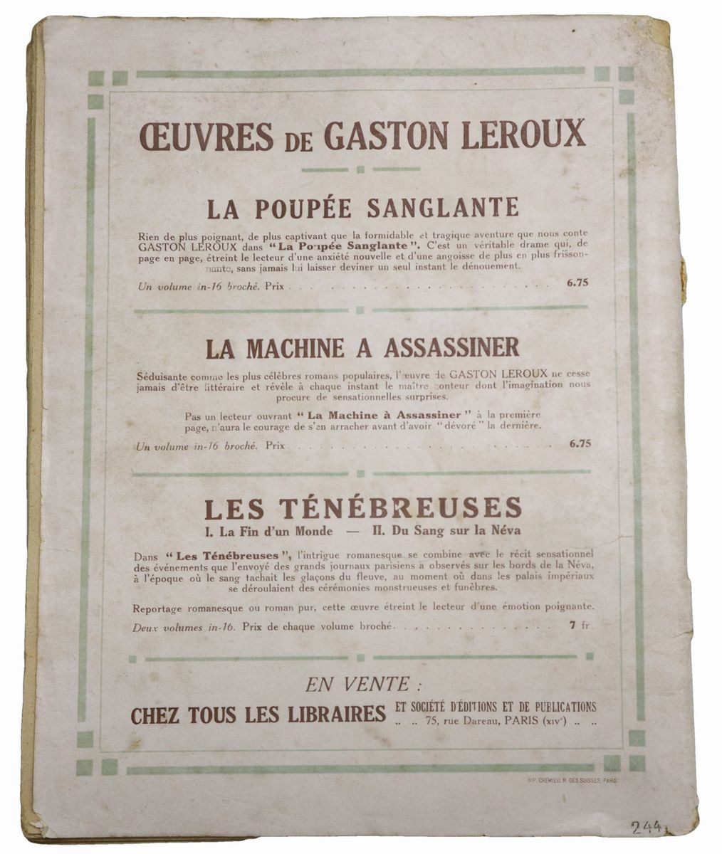 Gaston Leroux - Le Fantôme De L'opéra