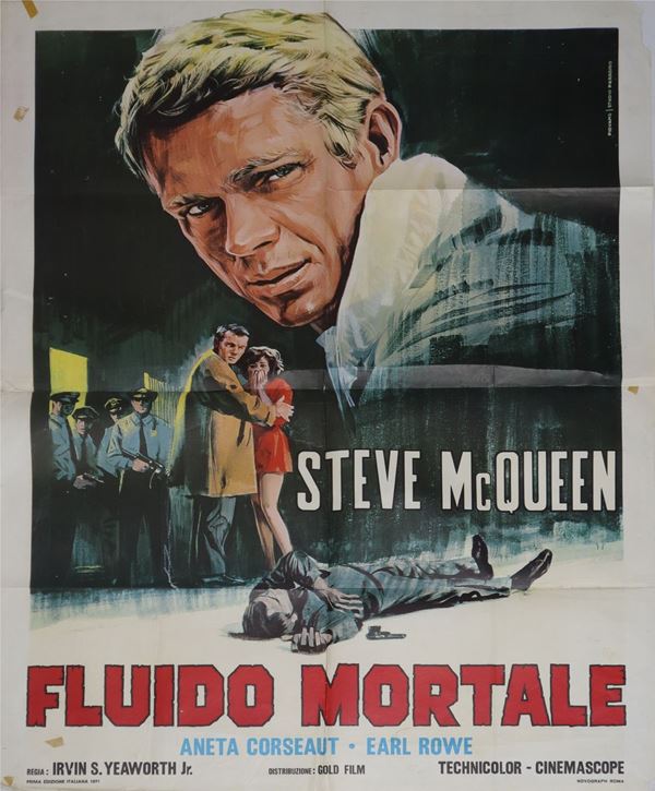Two-sheet cinema poster `` Mortal fluid ''