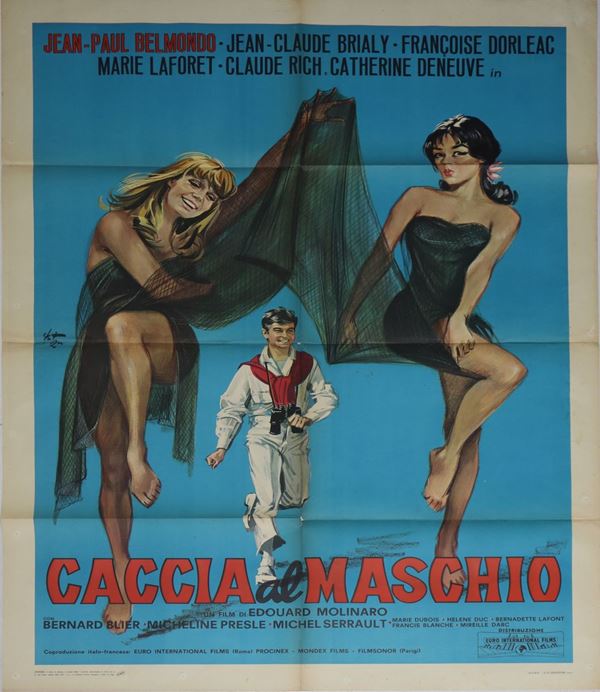 Arnaldo  Putzu - Two-sheet cinema poster `` Hunt for the male ''