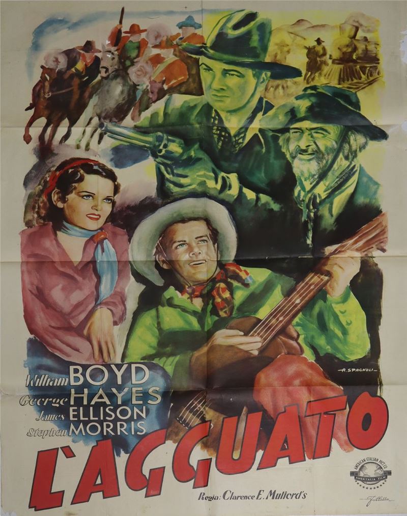 Manifesto Cinema Due Fogli ''L'agguato'