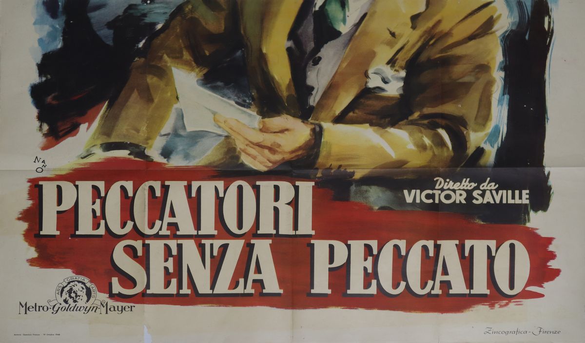 Manifesto Cinema Due Fogli '''peccatori Senza Peccato''