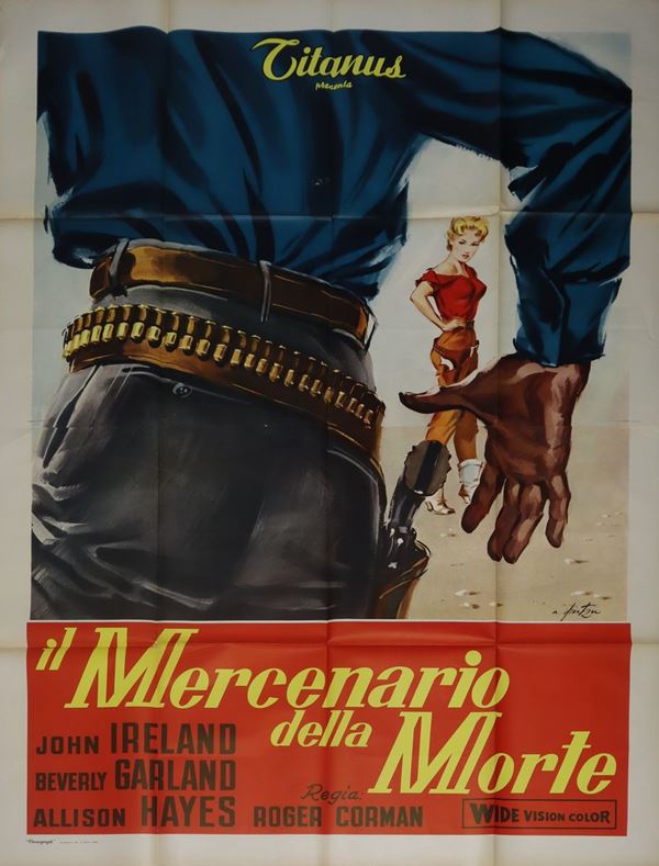 Manifesto cinema quattro fogli '''Il mercenario della morte''