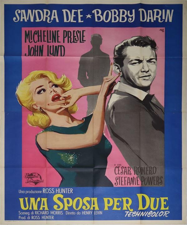 Silvano Campeggi detto ''Nano'' - Four-sheet movie poster &#39;&#39;&#39;A Bride for Two&#39;&#39;