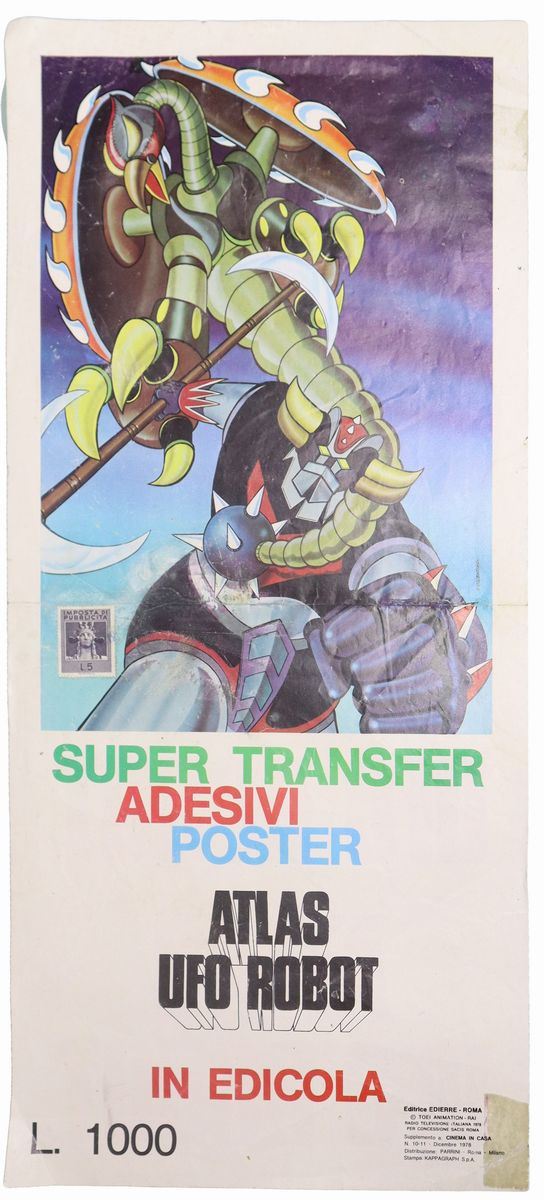 Atlas Ufo Robot Grendizer poster from newsstand
