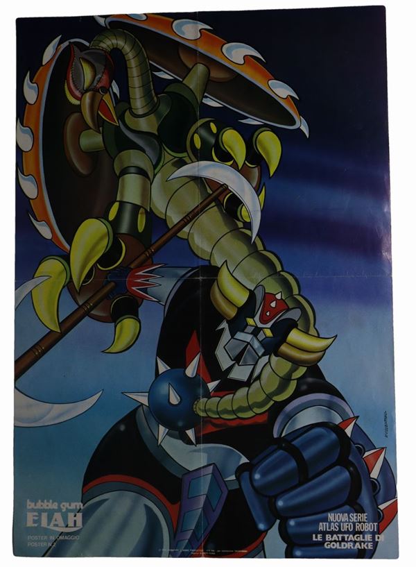 Poster Goldrake bubble gum Elah