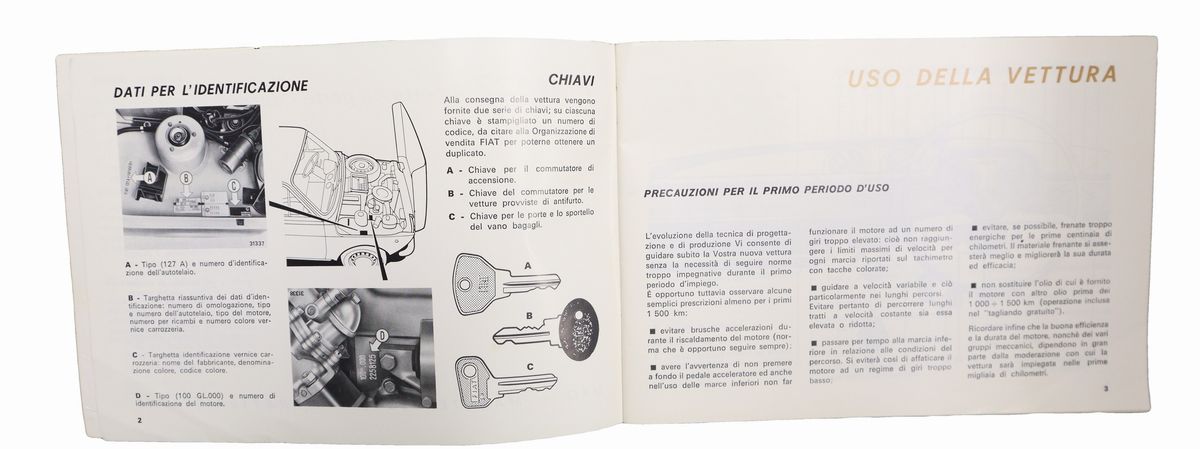Manuale Uso e Manutenzione Fiat 127