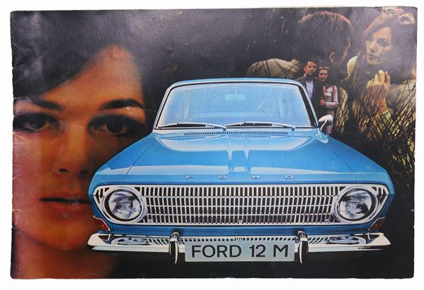 Depliant pubblicitario pieghevole Ford 12M