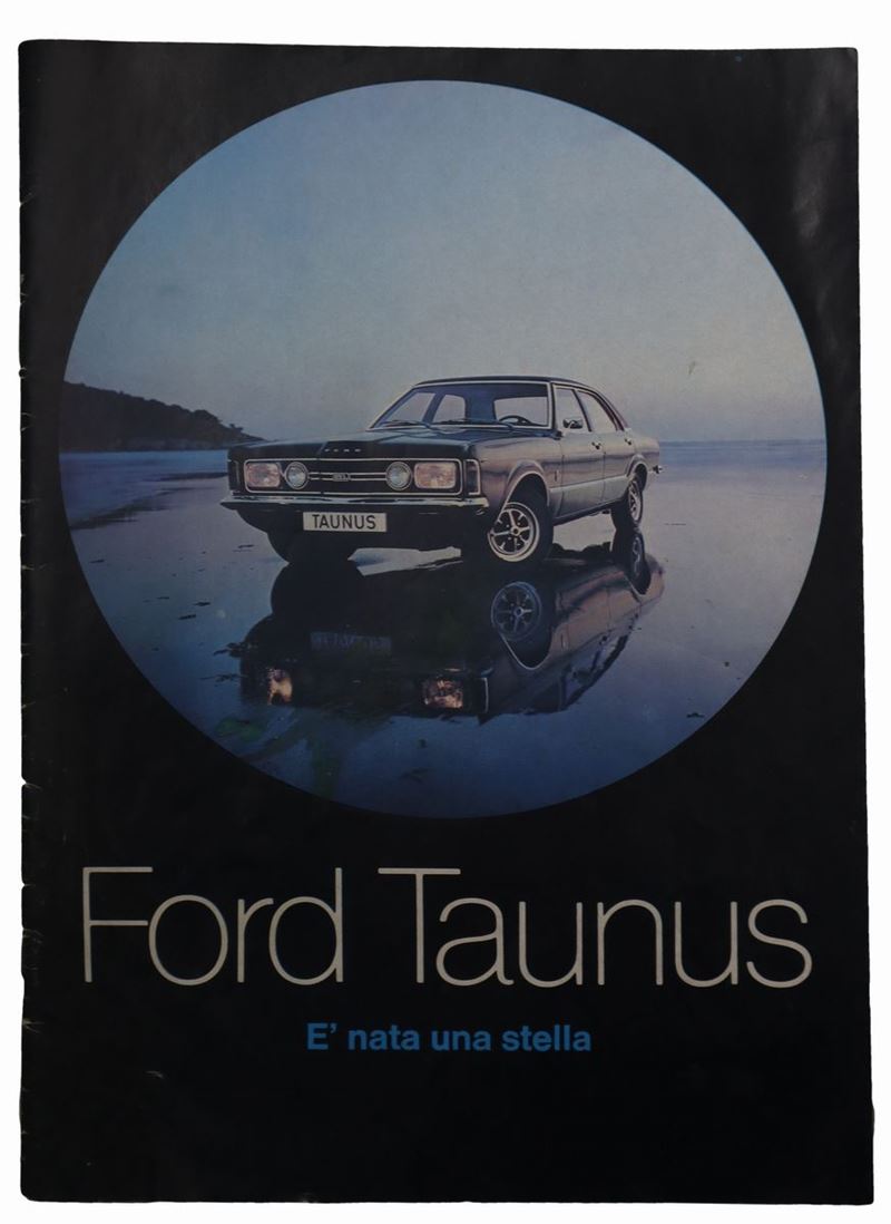 Raro Depliant Verticale Ford Taunus