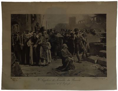 Fotobusta Cinema Muto ''il Supplizio di Arnaldo da Brescia''