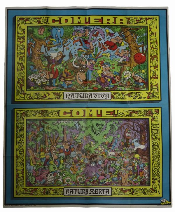 Poster Jacovitti ''Natura viva'' e ''Natura morta''