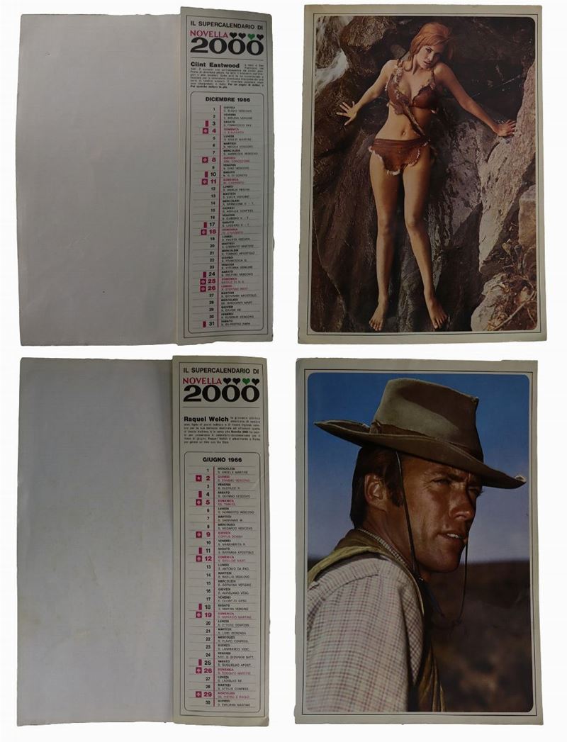 Coppia Fotobusta Calendario ''Novella 2000'