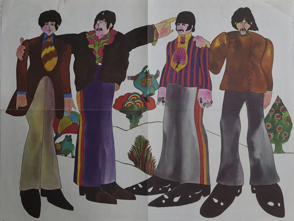 Newspaper poster 'Beatles'