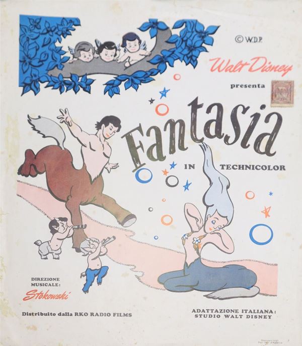 Fotobusta Disegnata ''Walt Disney Fantasia''