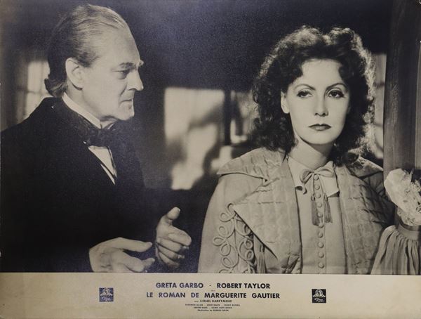 Fotobusta cartonata ''Le roman de Marguerite Gautier''  (Anni '50)  - Asta Pubblicità e Poster cinematografici - Casa d'aste La Rosa