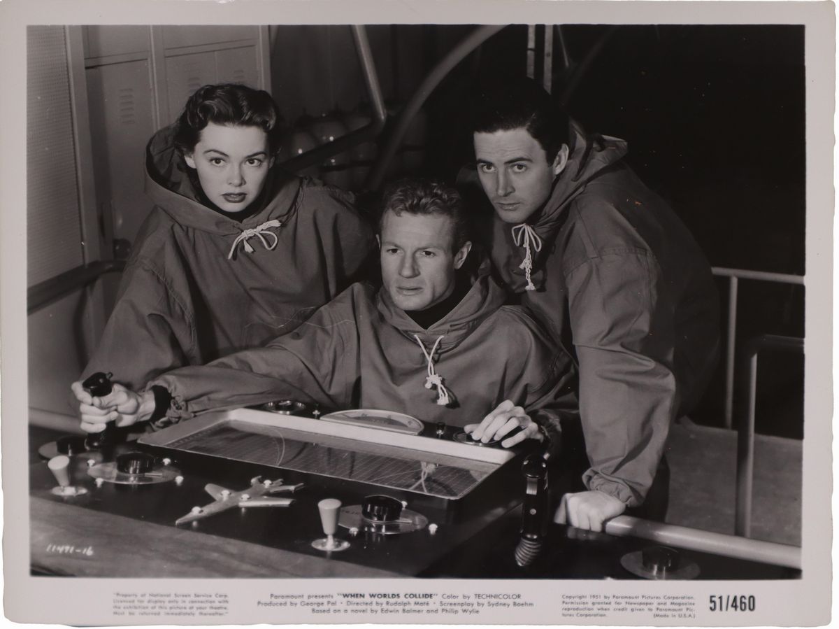 N.2 lobby card ''When Worlds collide''