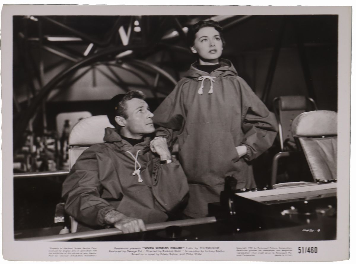 N.2 lobby card ''When Worlds collide''