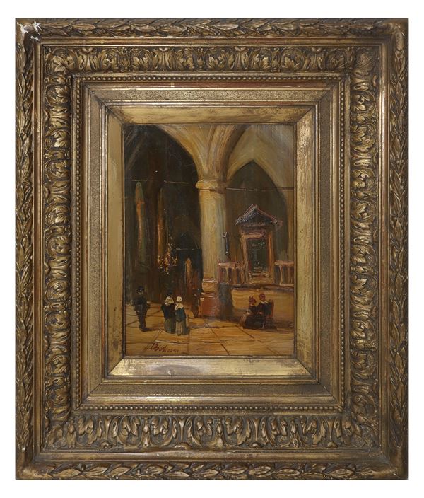 Johannes Bosboom - Interior of a church