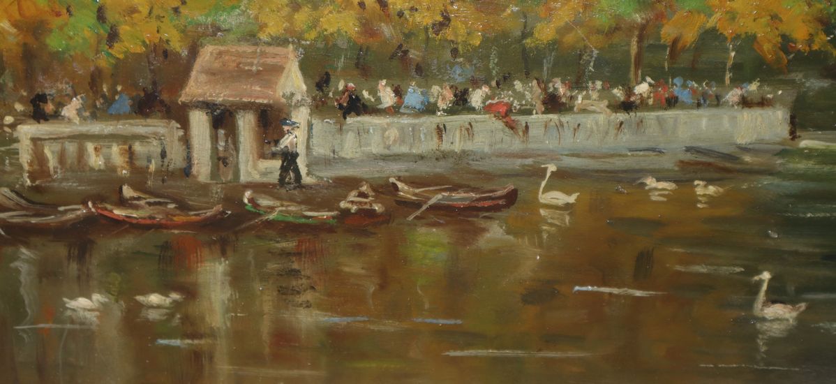 Franz Skarbina - Paesaggio con Lago