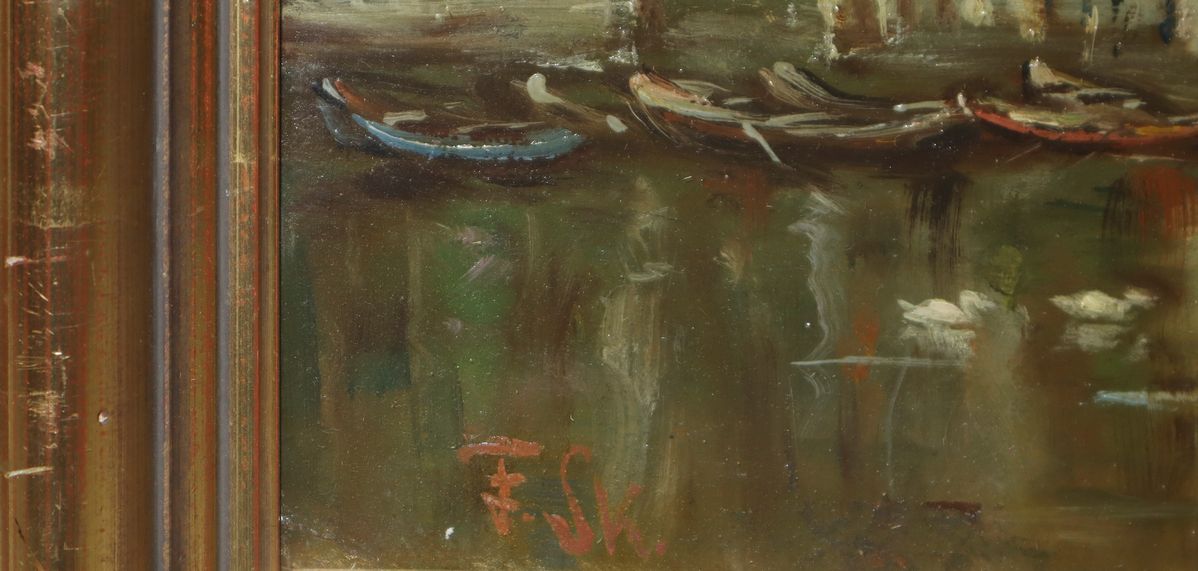 Franz Skarbina - Paesaggio con Lago