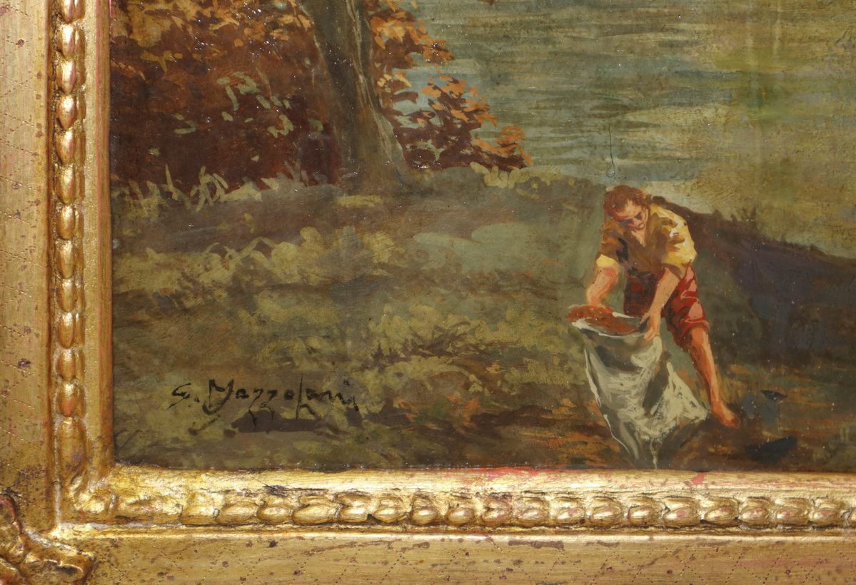 Giuseppe Mazzolani - Paesaggio con Figure