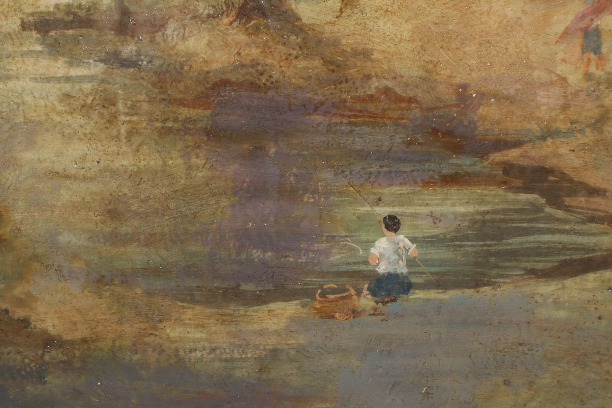 Giuseppe Mazzolani - Paesaggio con Figure