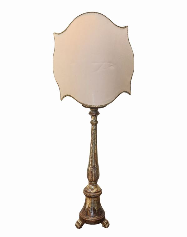 Lampshade with candlestick