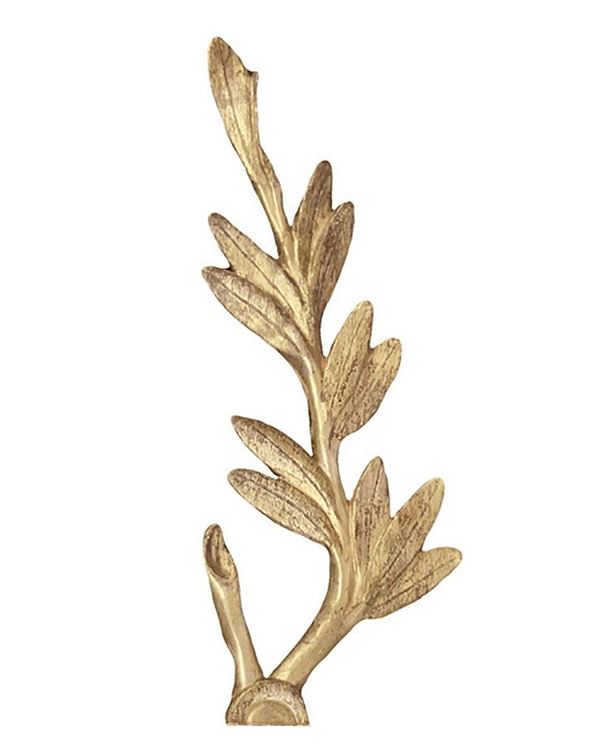 Leaf gilded wood sculpture
