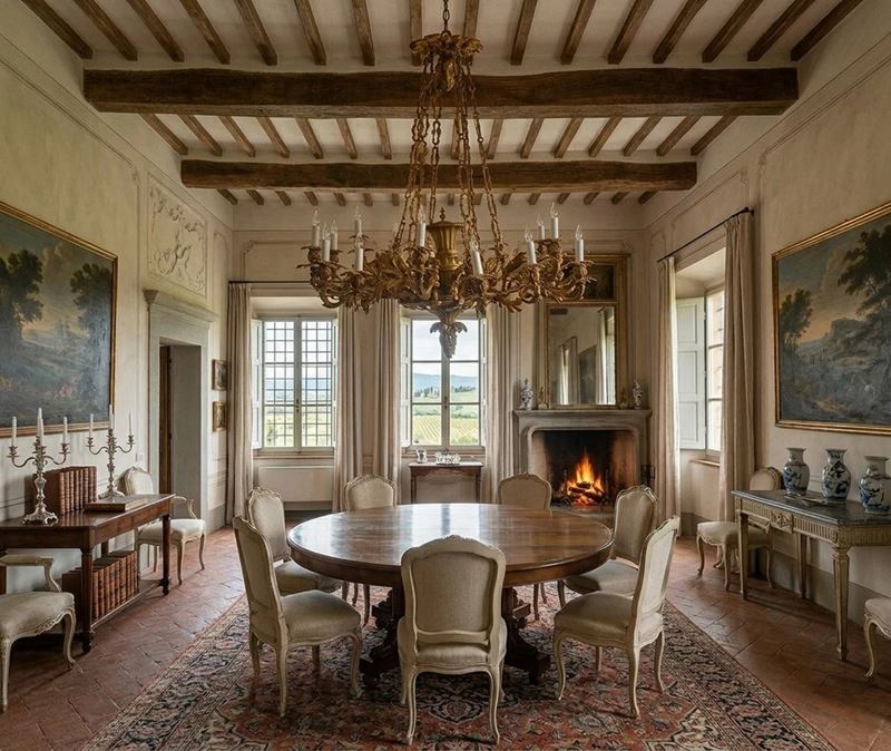 Lampadario in ottone dorato a 18 luci