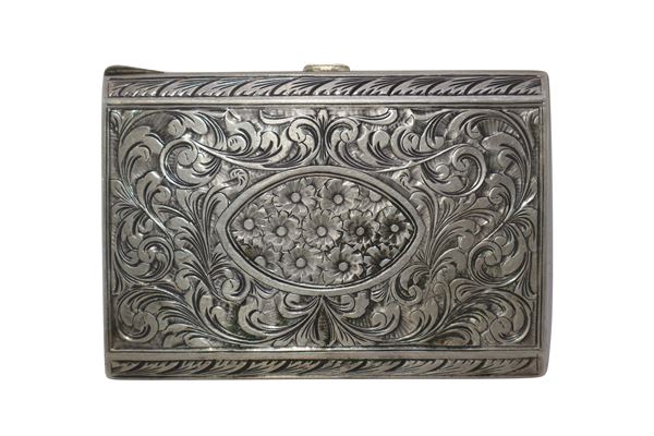 Silver cigarette case