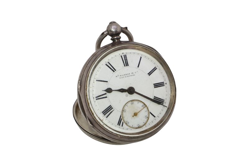 Orologio con Chiavetta in Argento da Tasca