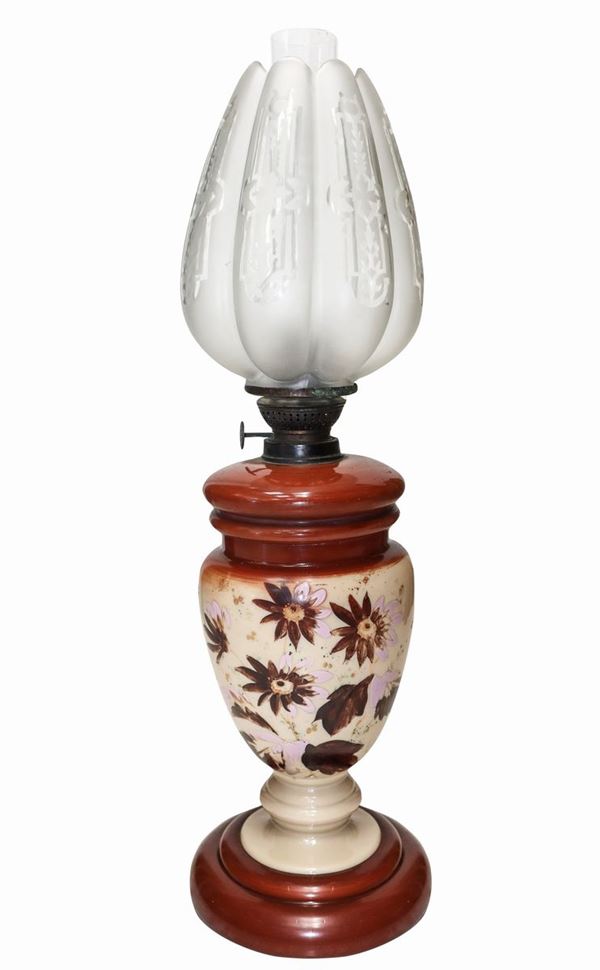 Opal oil lamp