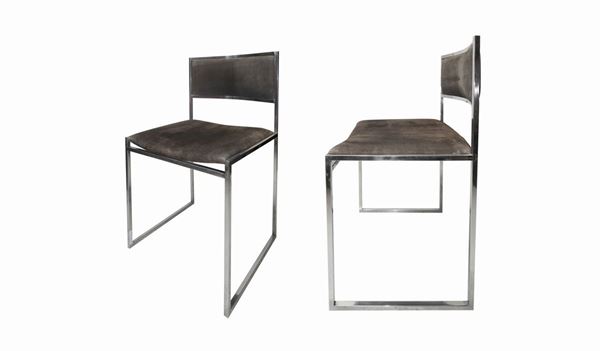 Willy Rizzo - Pair of chairs