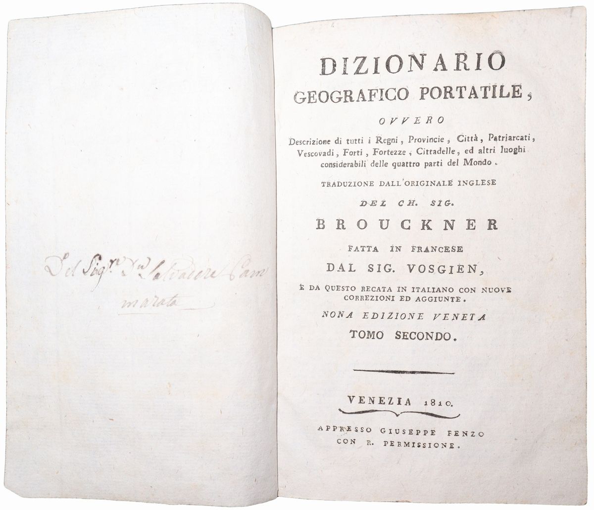 Dizionario geografico portatile