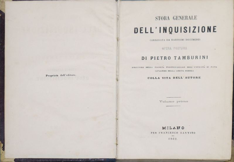 Storia generale dell'Inquisizione