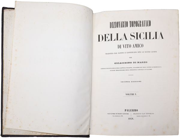 Vito Amico - Dizionario topografico della Sicilia