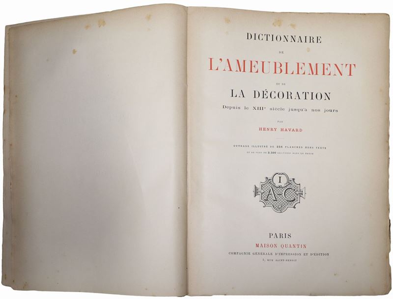 Dictionnaire de l'Ameublement et de la Décoration