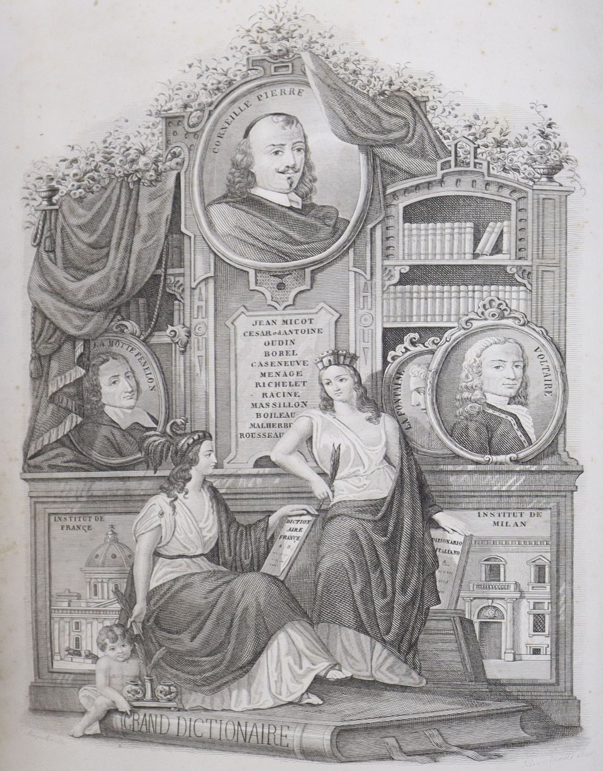 Grande dizionario italiano-francese e français-italien