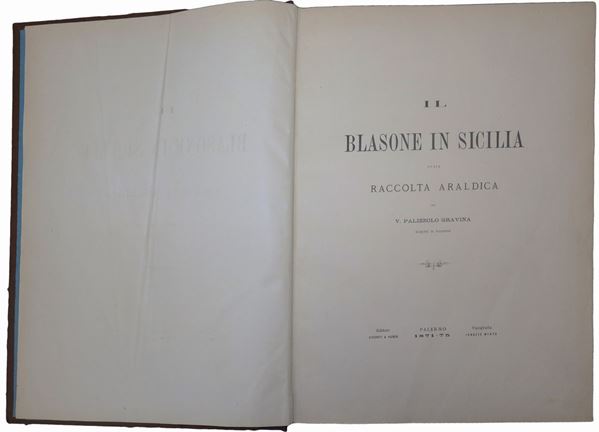 Vincenzo  Palizzolo Gravina - The coat of arms in Sicily or heraldic collection