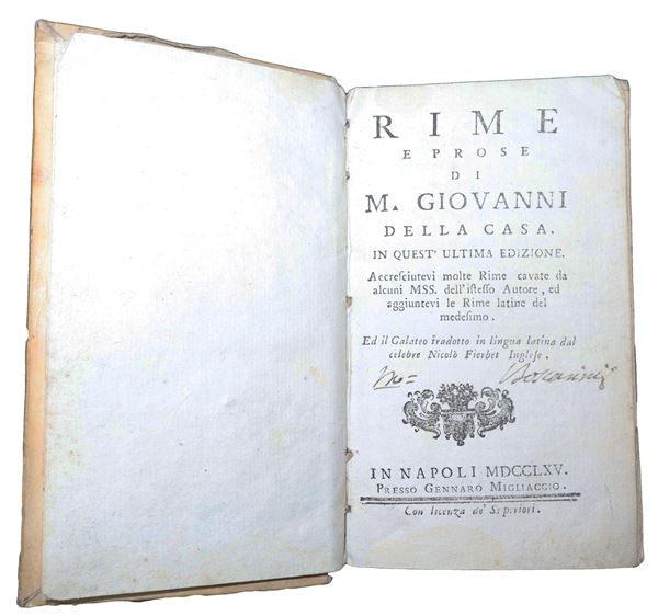 Giovanni  Della Casa - Rhymes and prose by M.Giovanni della Casa