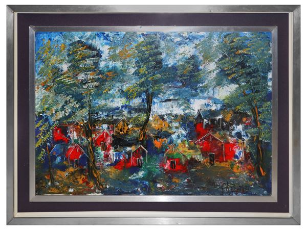 Village in the woods
