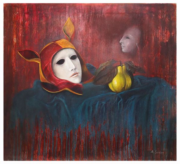 Antonio Sciacca - Natura morta con maschere
