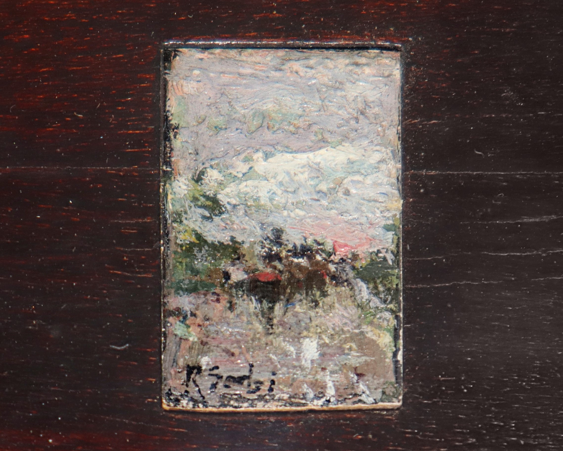 Raffaello Sorbi - 3 Miniature Raffiguranti Uomini a Cavallo
