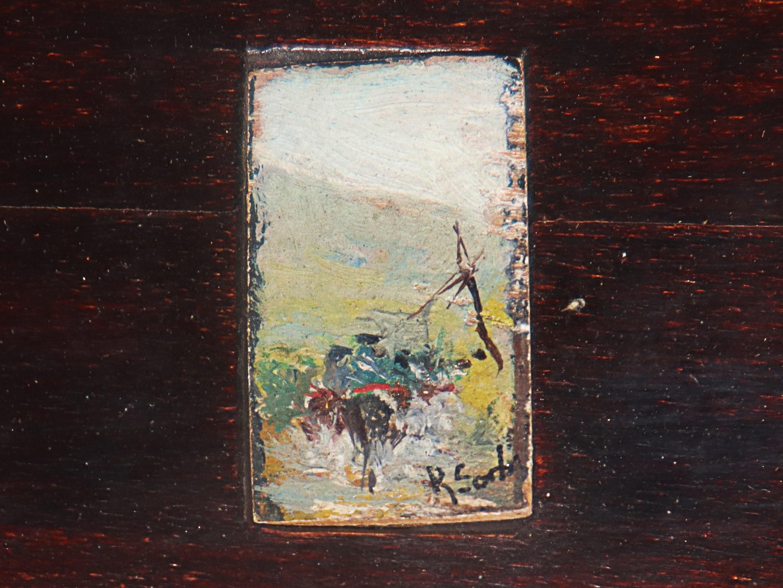 Raffaello Sorbi - 3 Miniature Raffiguranti Uomini a Cavallo