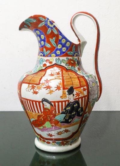 Brocca orientale in ceramica, h cm 30 x 20