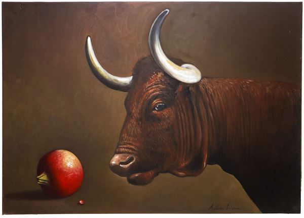 Antonio Sciacca - Toro con melograno