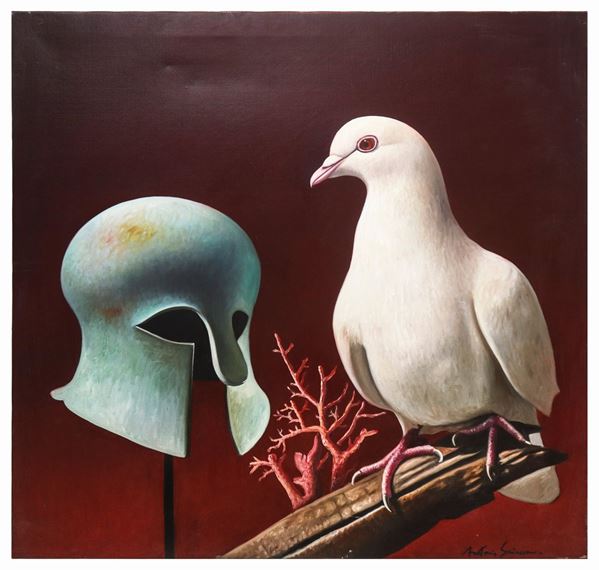 Antonio Sciacca - Colomba, elmo e corallo