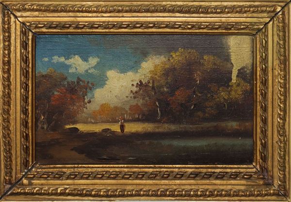 Paesaggio con personaggio