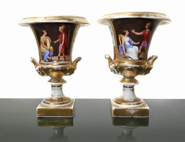 Coppia di vasi a cratere