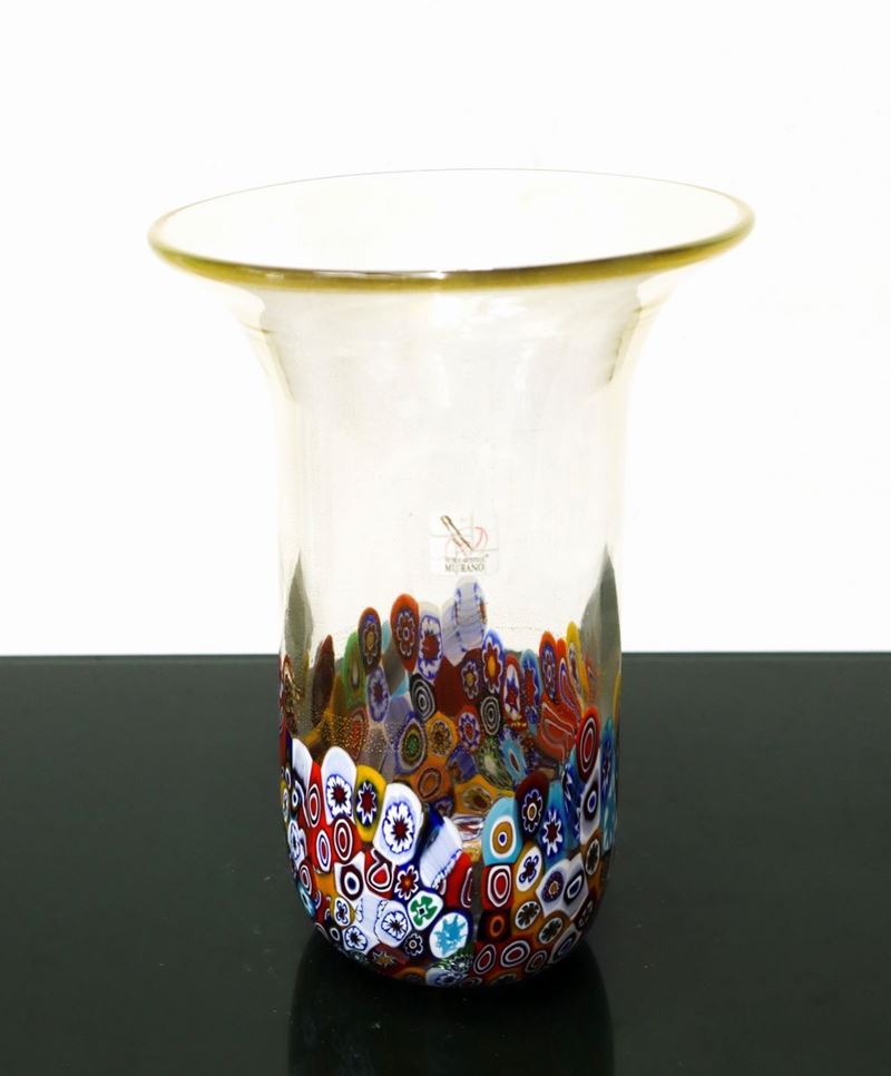 Vaso Vetro Artistico Murano